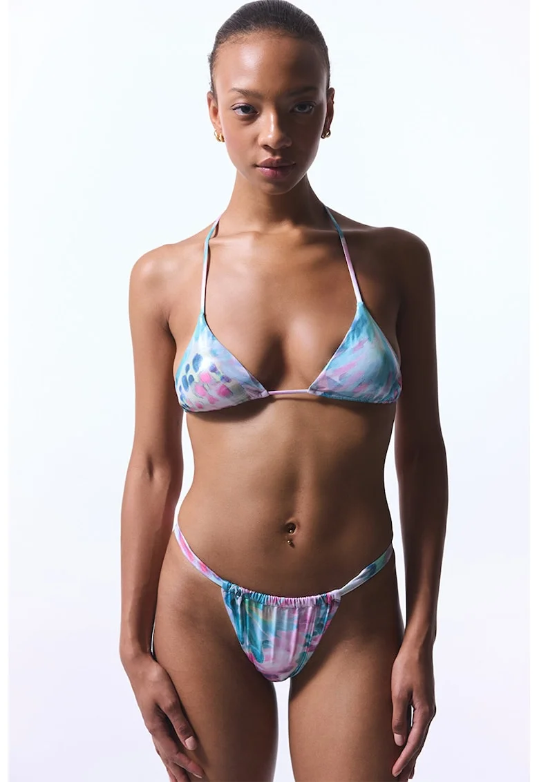 Bikini cu model grafic, Multicolor