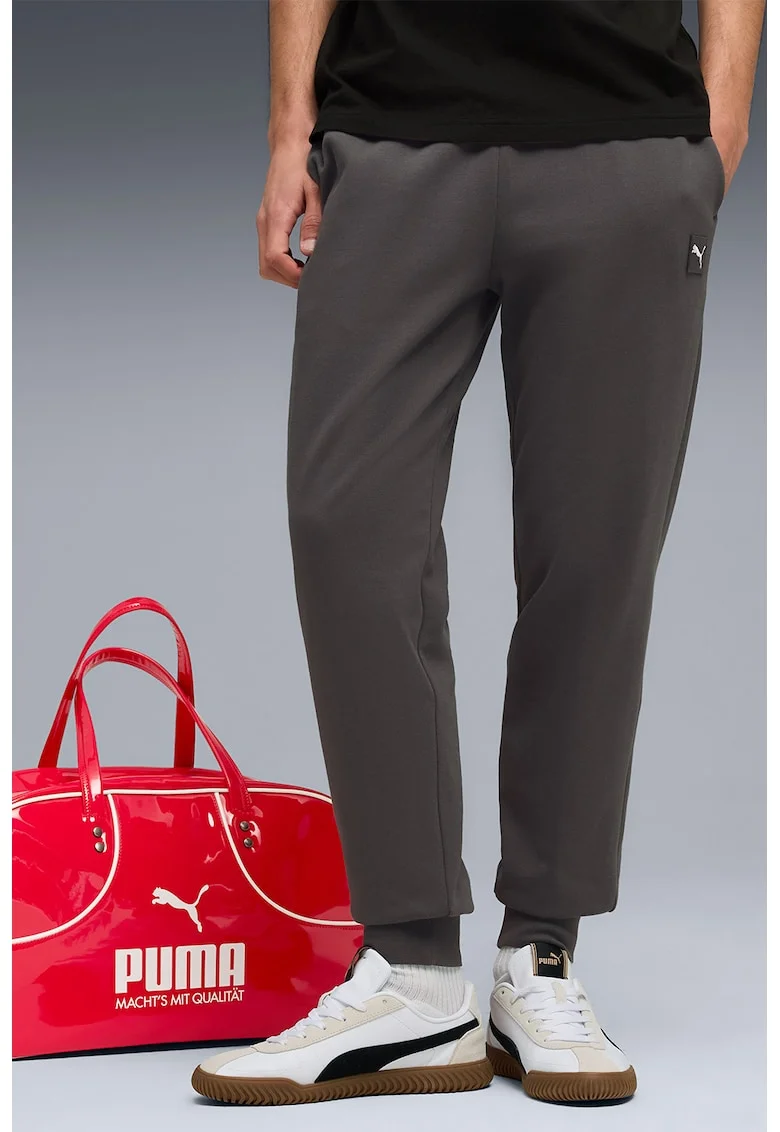 Pantaloni de trening regular fit cu buzunare Ess Elevated, Gri inchis