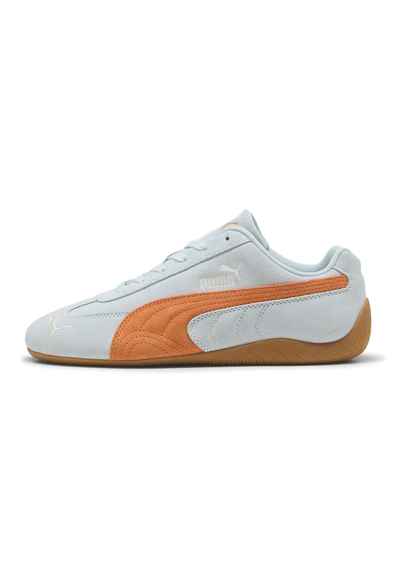 Pantofi sport Speedcat OG unisex din piele intoarsa, Portocaliu/Albastru pal