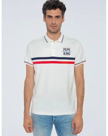 Tricou polo regular fit cu accente cu model colorblock, Rosu/Alb/Bleumarin