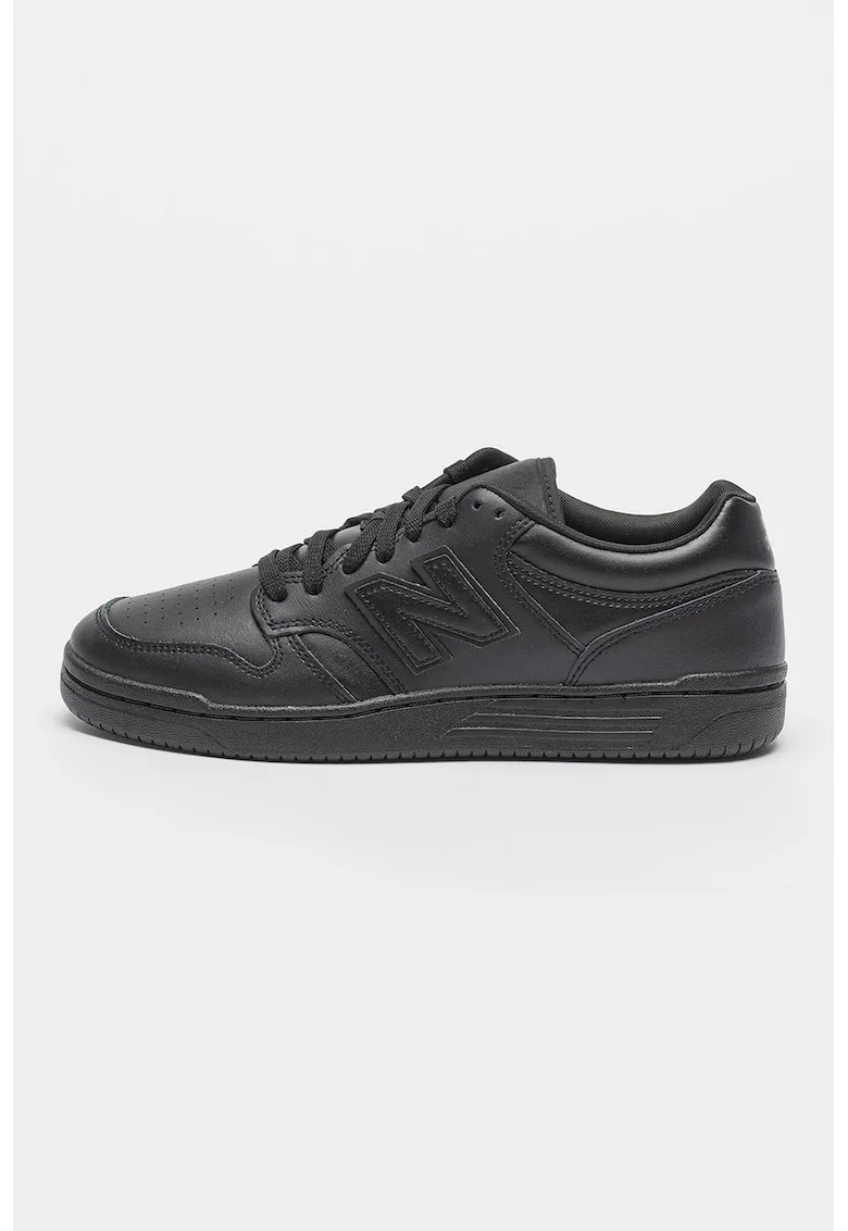 Pantofi sport low cut din piele 480, Negru