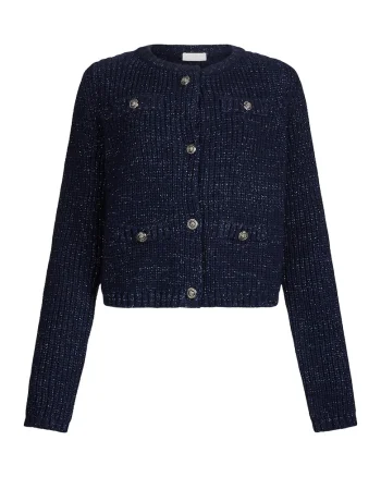 Cardigan din amestec de lana si lana alpaca, Negru