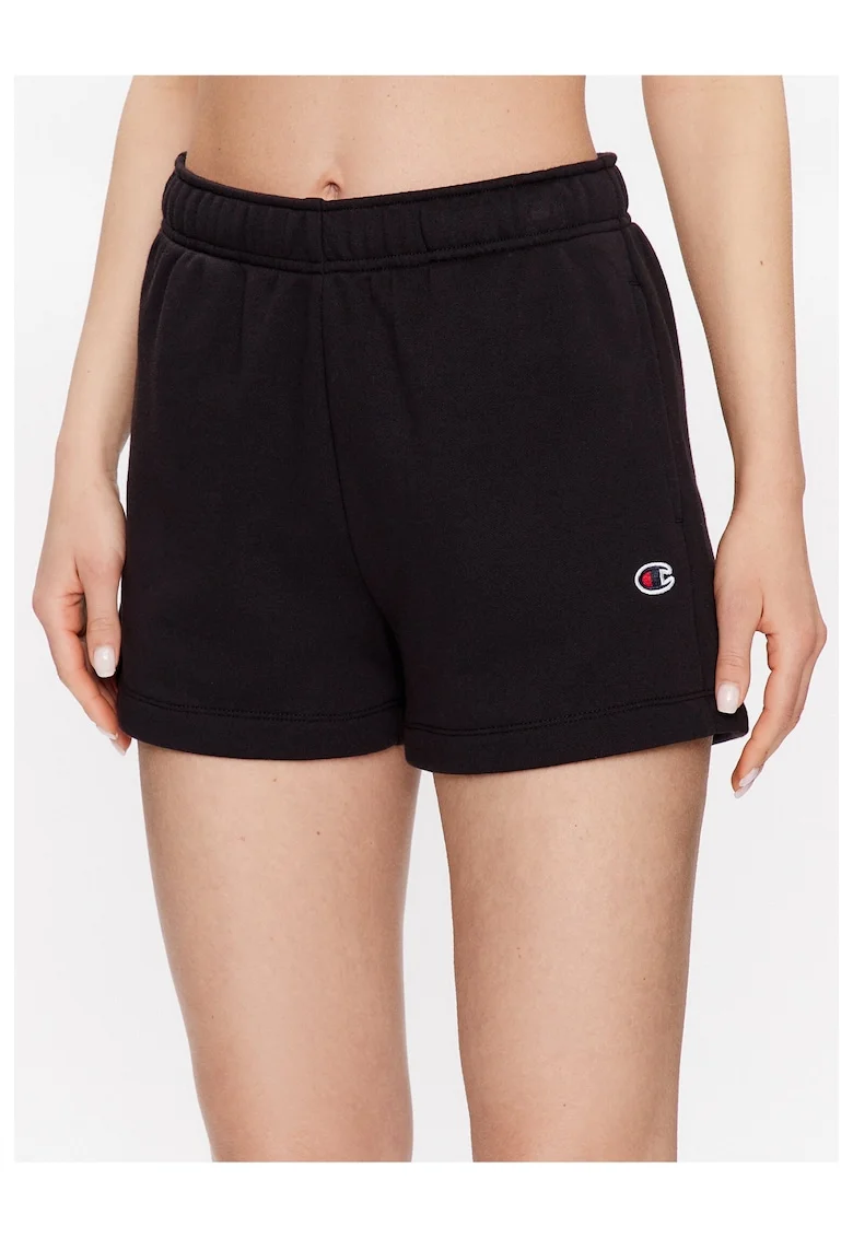 Pantaloni scurti dama,  302205547, Bumbac, Negru, Negru