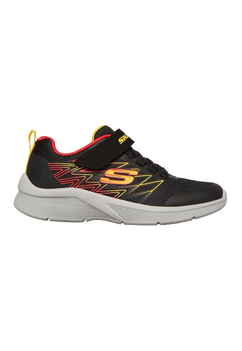 Pantofi sport cu velcro Microspec Texlor, Rosu/Negru/Galben