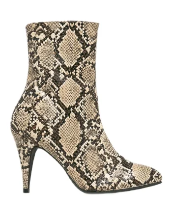 Botine cu aspect de piele de sarpe,