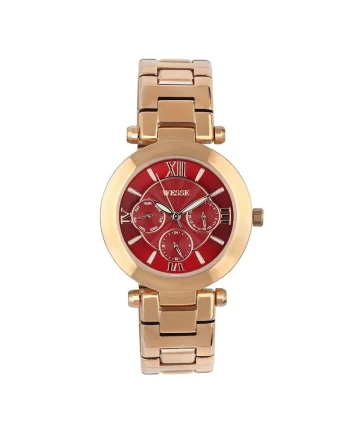 Ceas dama  model WWL101110, otel, roz, 36mm, mecanism quartz, rezistenta la apa 5 ATM