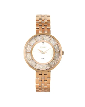 Ceas dama  model WWL300001SS, otel, roz, 36mm, mecanism quartz, rezistenta la apa 3 ATM