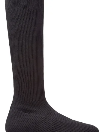Cizme lungi din material textil Casi Myra, Negru
