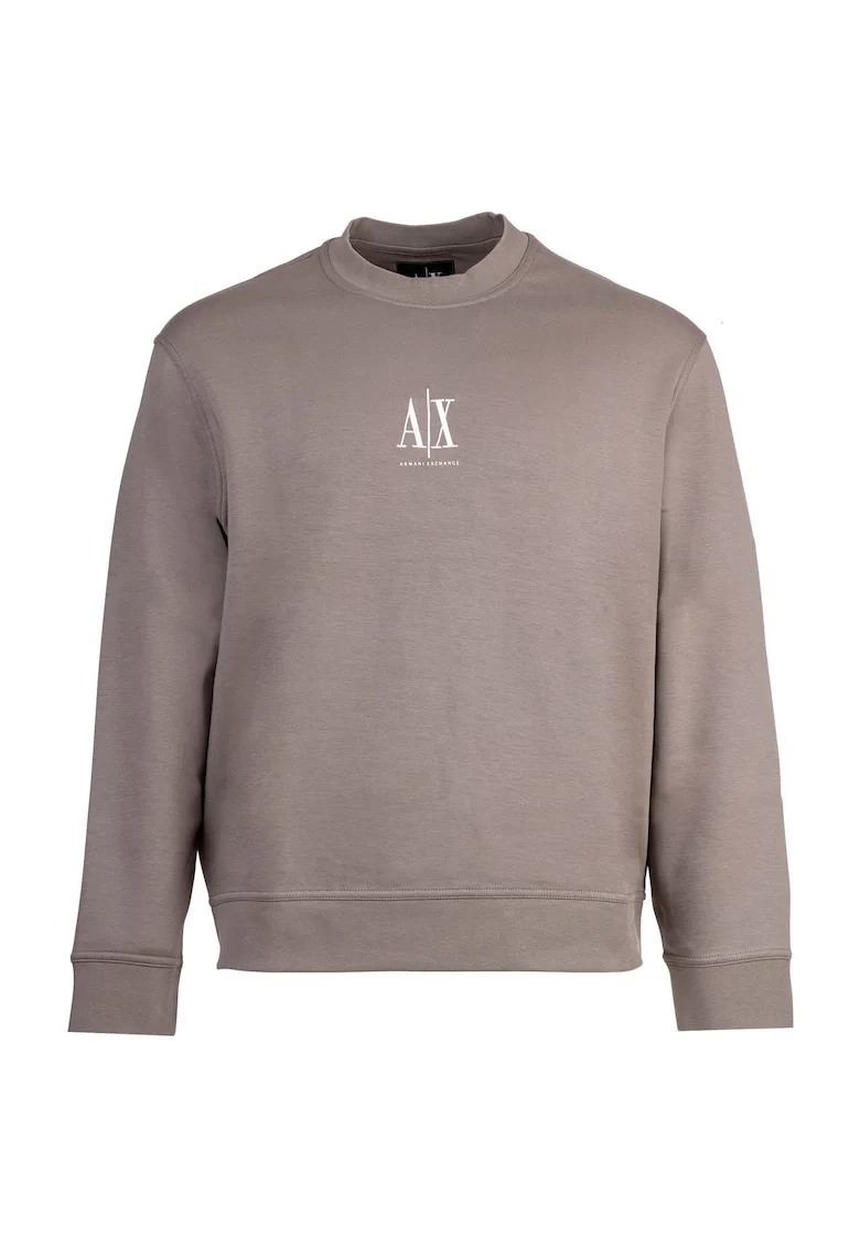 Bluza de trening cu detaliu cu broderie logo, Bej