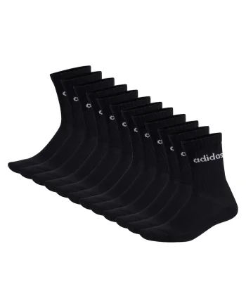 Set de sosete unisex cu amortizare Linear- 12 perechi, Negru