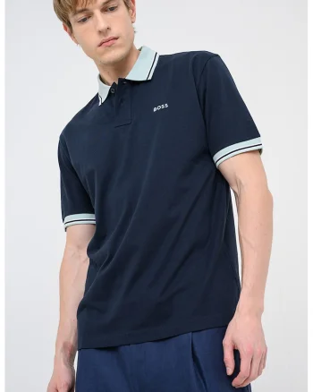 Tricou polo Blocks, Albastru ultramarin