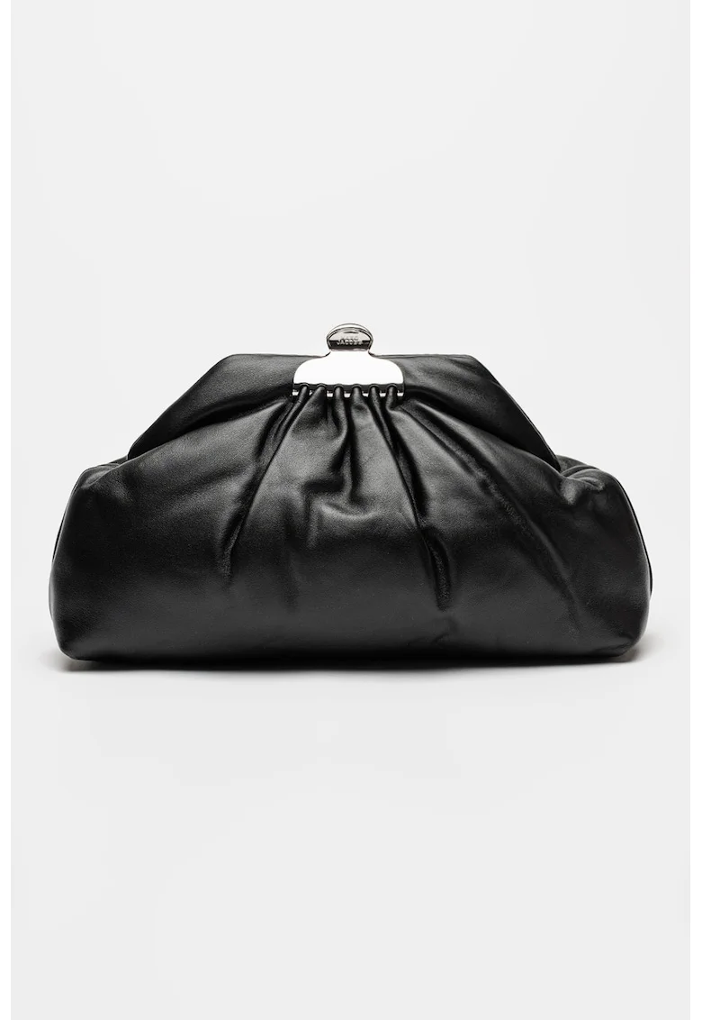 Geanta plic din piele The Glam, Negru