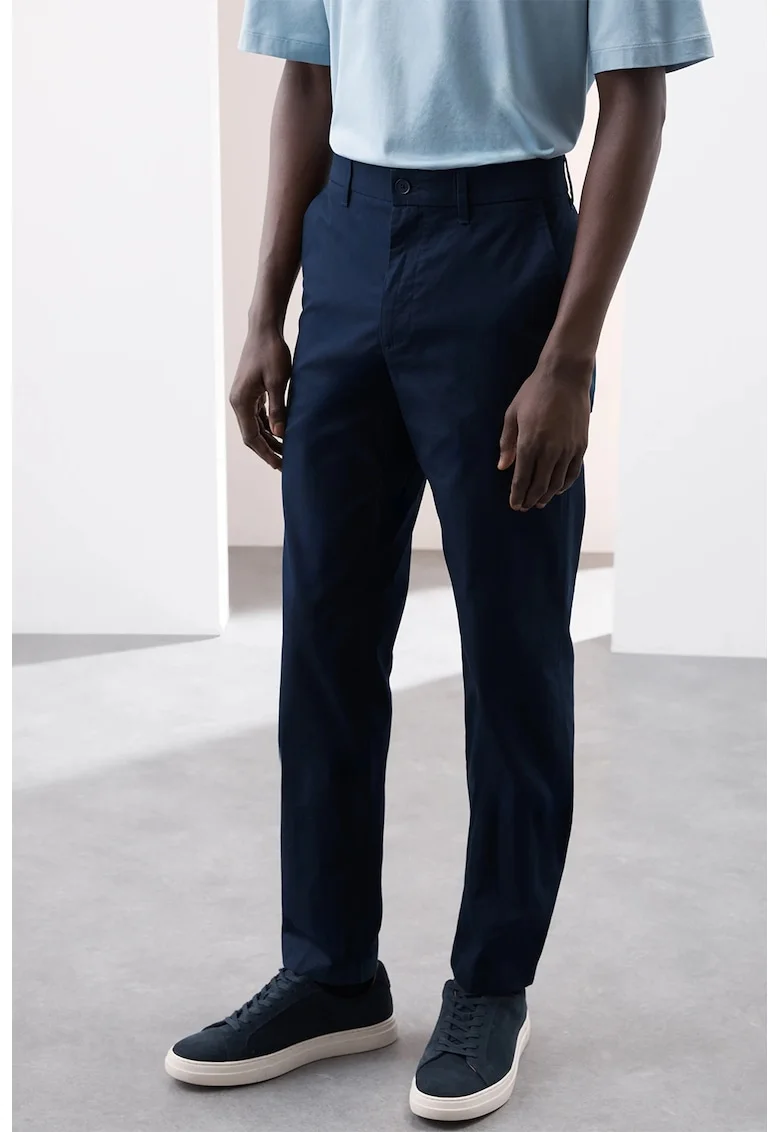 Pantaloni chino regular fit, Albastru ultramarin