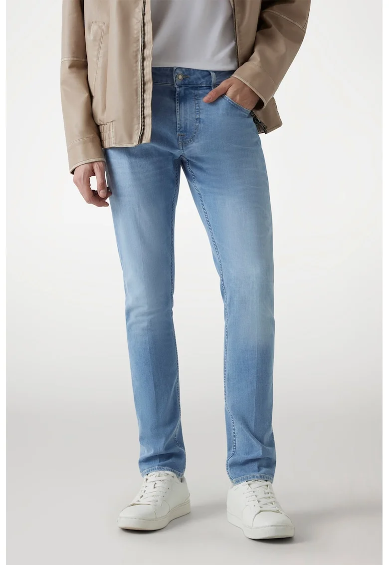 Blugi slim fit de denim, Albastru deschis