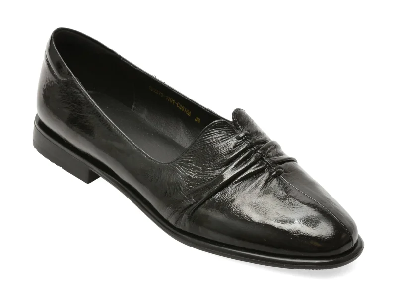 Pantofi EPICA negri, 3F2273, din piele naturala lacuita