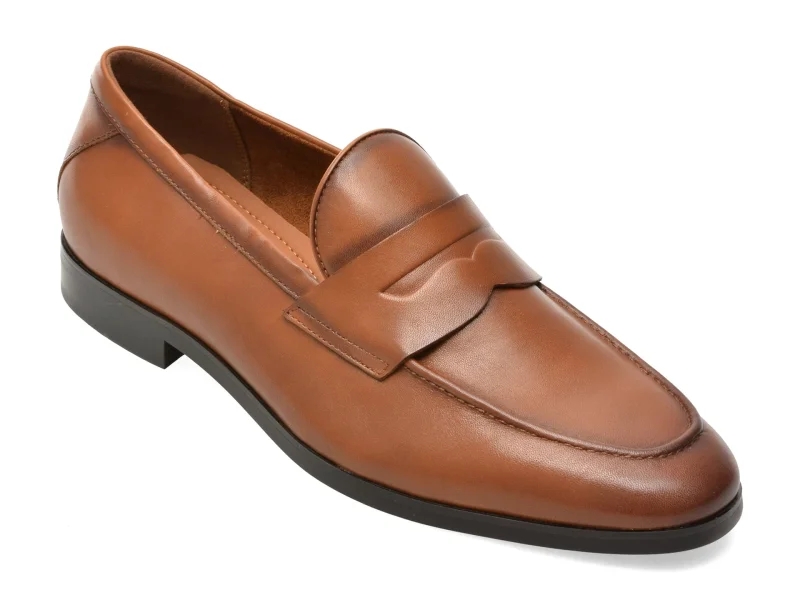 Mocasini eleganti ALDO maro, 14290431, din piele naturala
