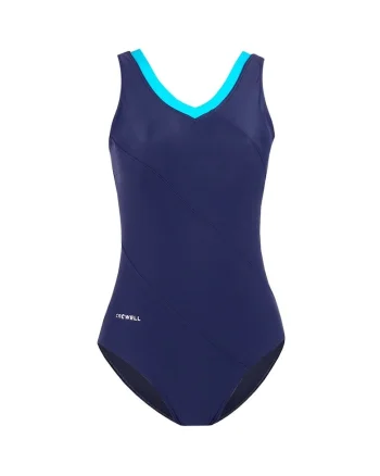 Costum de baie dama,  Poliamida/Elastan, Albastru,