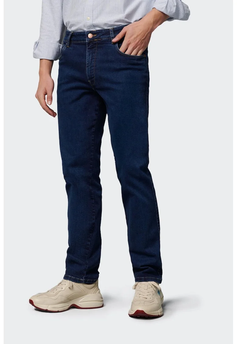 Pantaloni barbati M, 5 by Meyer Regular 6256/17 albastru