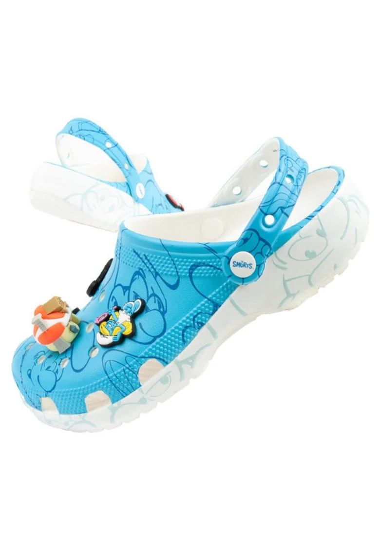 Saboti  Classic Smurfs Classic Clog 37-38 EU - M5/W7 US Multicolor, Albastru deschis