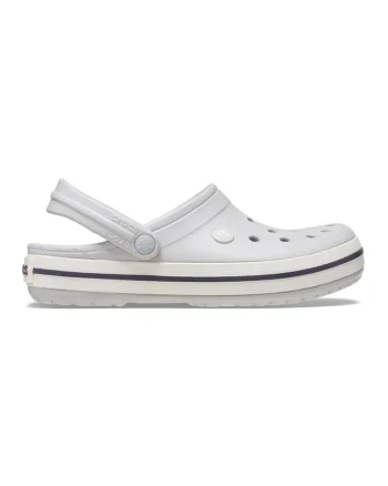 Saboti slingback unisex relaxed fit Crocband234, Alb murdar