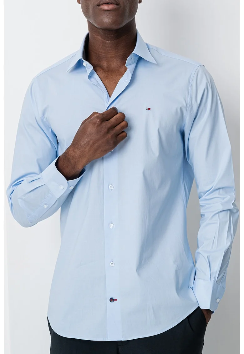 Camasa regular-fit cu logo, Albastru pastel