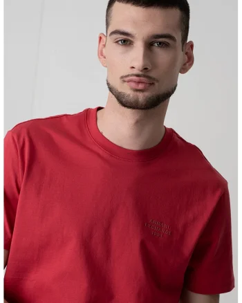 Tricou cu decolteu la baza gatului, Roz zmeuriu
