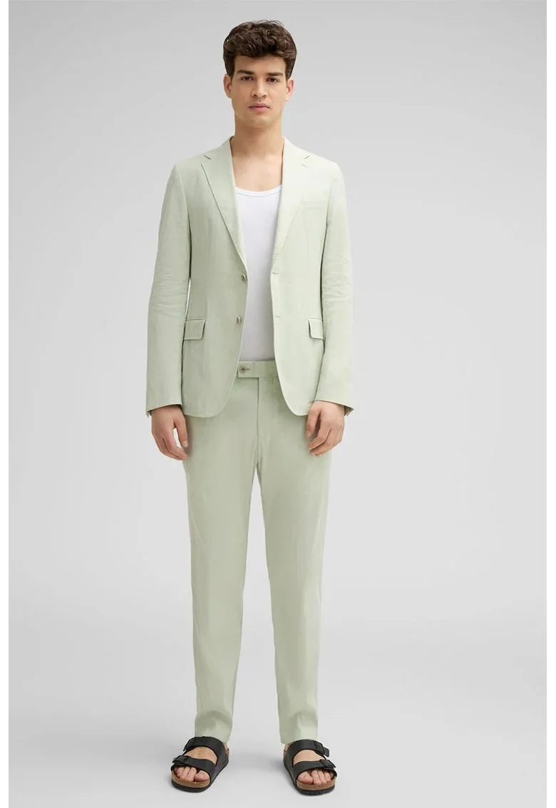 ,Pantaloni regular-fit cu buzunare laterale, Verde