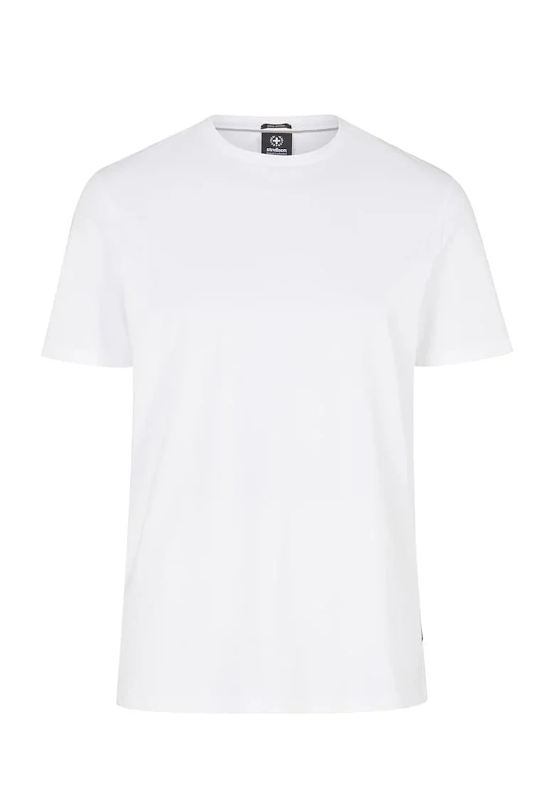 Tricou regular fit cu guler rotund 30035985, Alb