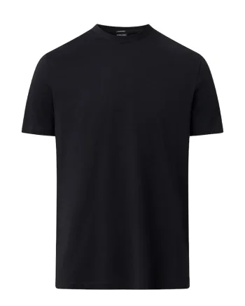 Tricou regular fit cu guler rotund 30035985, Negru