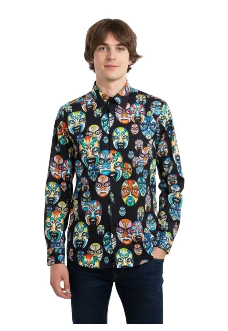 Camasa cu design artistic, Multicolor