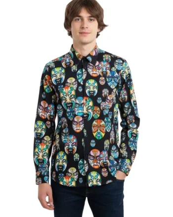 Camasa cu design artistic, Multicolor