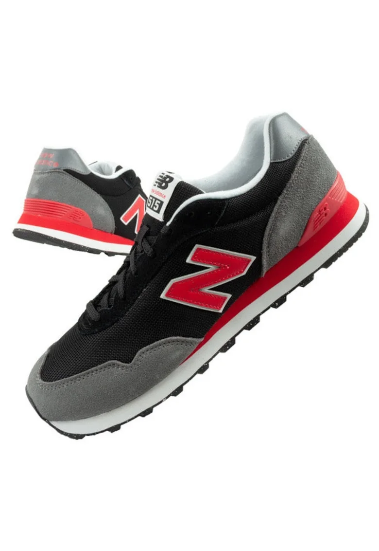 Pantofi sport  515 pentru barbati, la moda, confortabili, negri, rosii, Negru