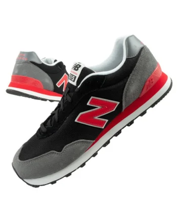 Pantofi sport  515 pentru barbati, la moda, confortabili, negri, rosii, Negru