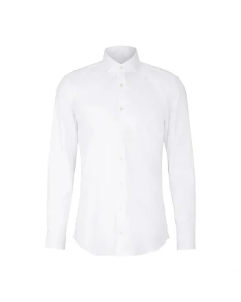 Cămașă slim-fit, cu mânecă lungă și închidere frontală prin nasturi