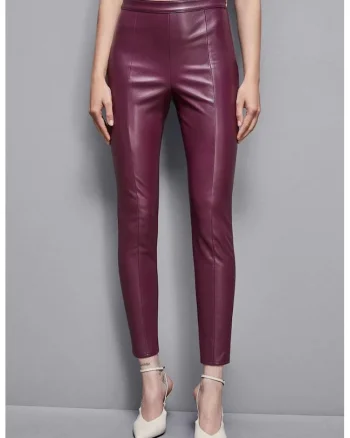 ,Pantaloni skinny cu închidere prin fermoar PP1, Negru
