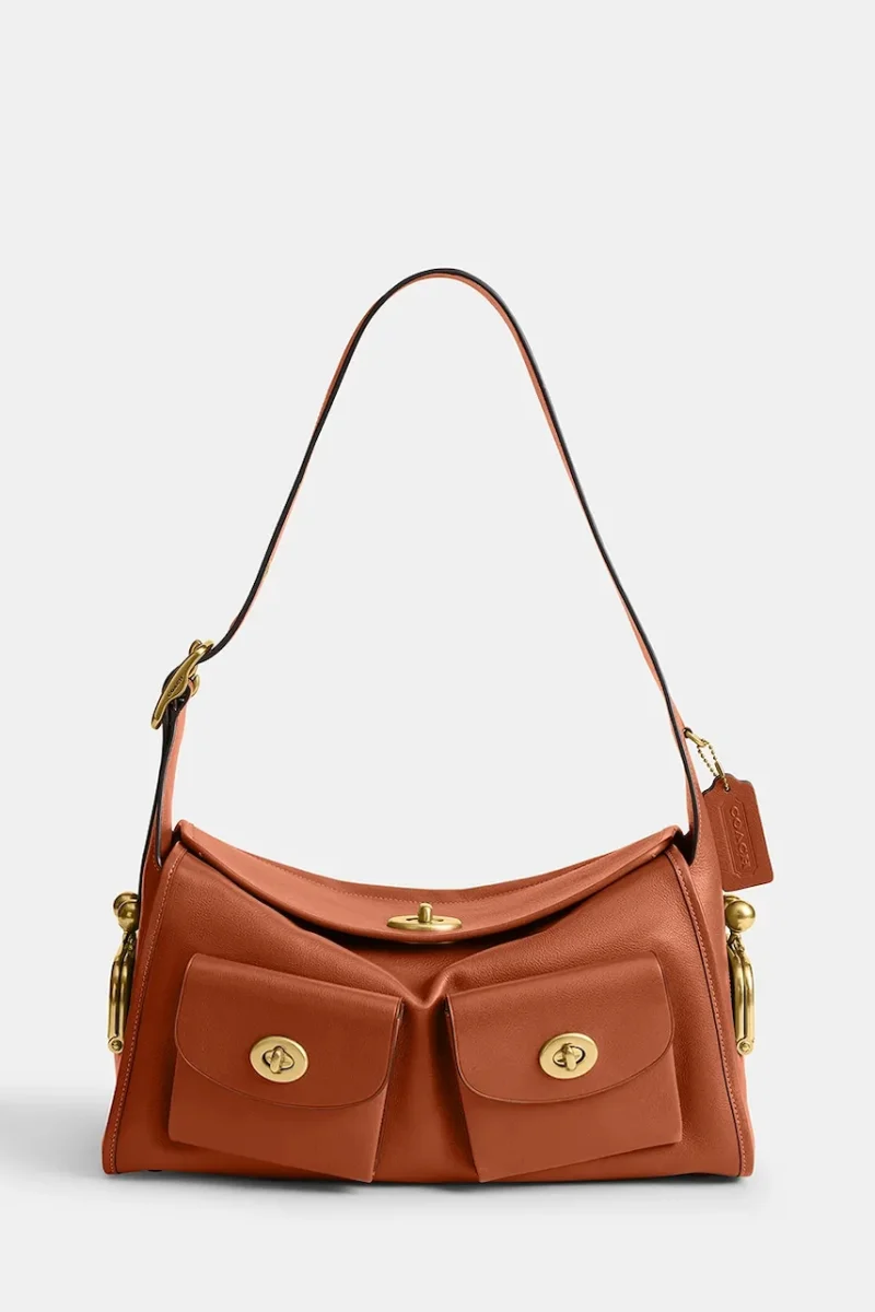 Coach hobo bag pentru femei din piele Turnlock Haversack Bag