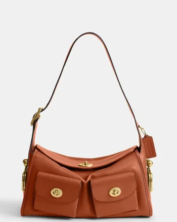 Coach hobo bag pentru femei din piele Turnlock Haversack Bag