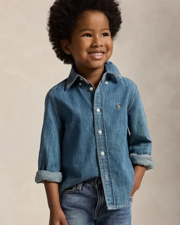 Polo Ralph Lauren cămașă pentru copii din denim
