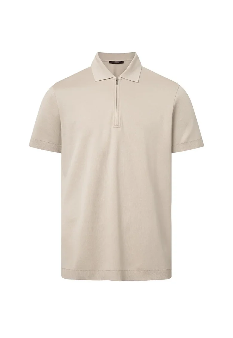 Tricou regular fit cu guler polo 30040709, Bej