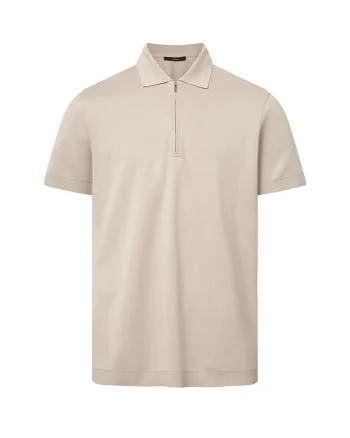 Tricou regular fit cu guler polo 30040709, Bej