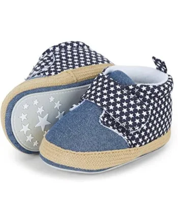 Pantofi pentru bebelusi,  Textil/Cauciuc, Albastru