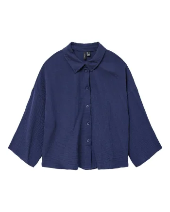 Camasa dama  10279685, Bumbac/Bumac reciclat, Bleumarin, Bleumarin