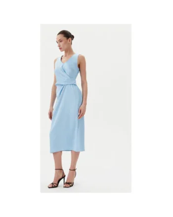 Rochie dama  CFC0122928003, Poliester, Albastru deschis, Albastru deschis