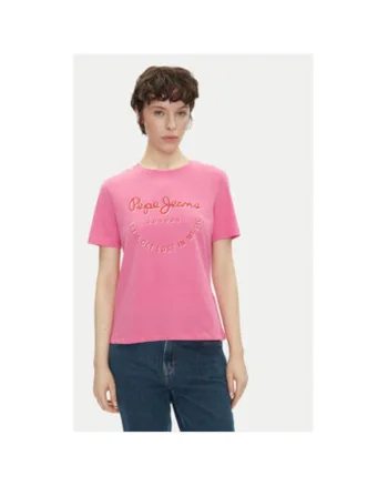 Tricou dama  PL506072, Bumbac, Roz, Roz