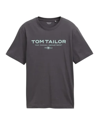 Tricou regular-fit cu imprimeu logo, Gri