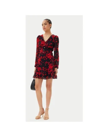 Rochie dama  251-RCRUSH.F, Poliester, Negru, Negru