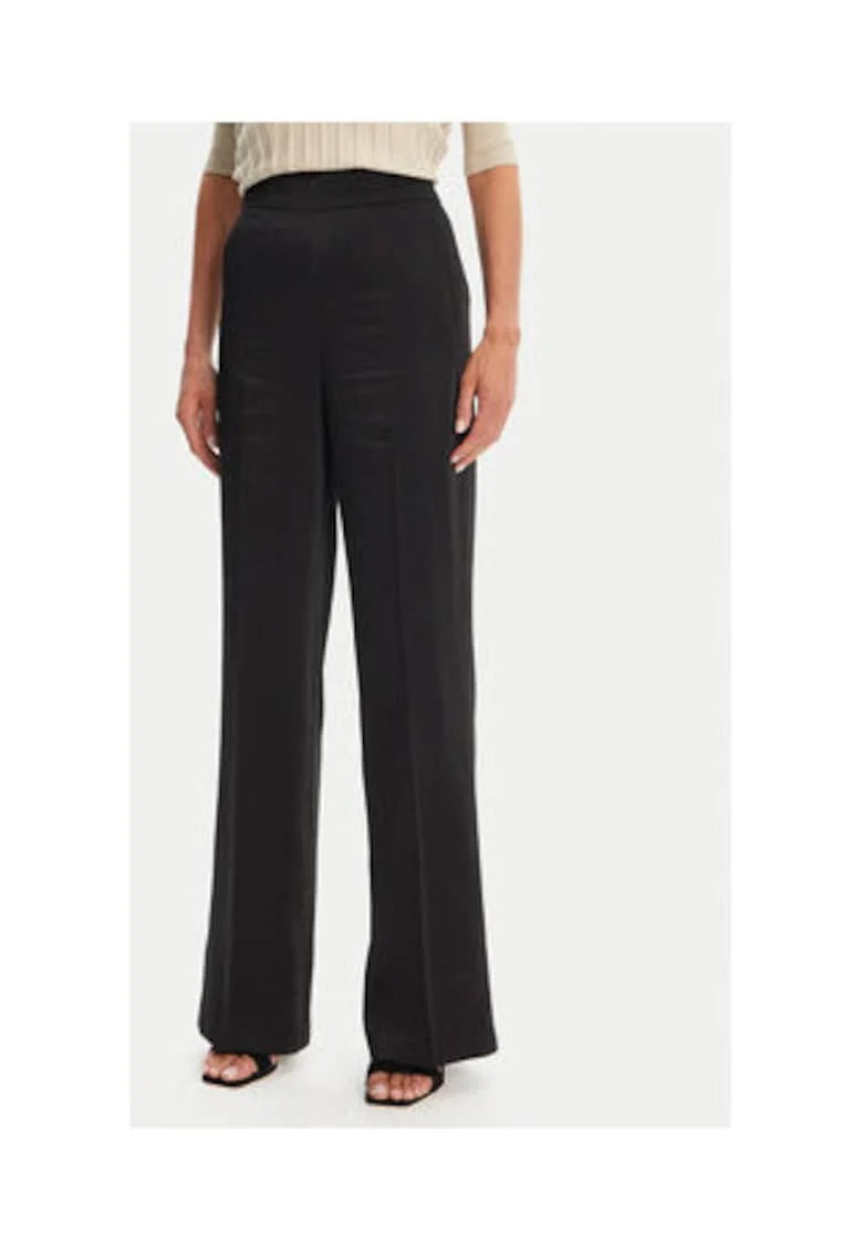 Pantaloni dama,  MORGAN-251-PVTEO.F, viscoza si poliester, negru