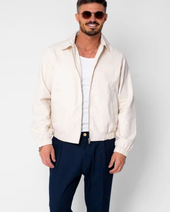 Jacheta cu fermoar din IN Beige