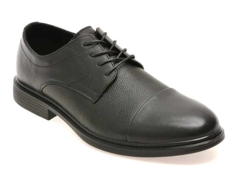 Pantofi eleganti OTTER negri, 5670110, din piele naturala