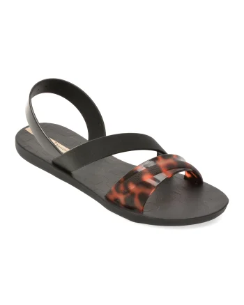 Sandale IPANEMA negre, VIBRANT, din pvc